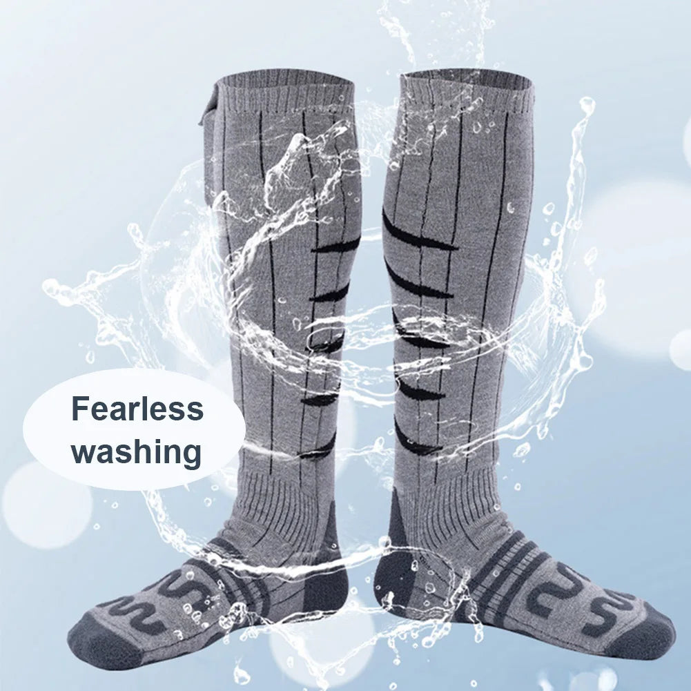 Winter Heating Socks Cold-Proof Winter Warm Thermal Socks Fast Heating Warm Winter Socks Washable for Cycling Camping Skating