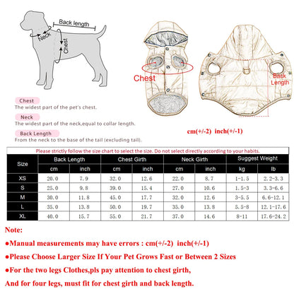 Fleece Warm Pet Clothes For Small Medium Dogs Pet