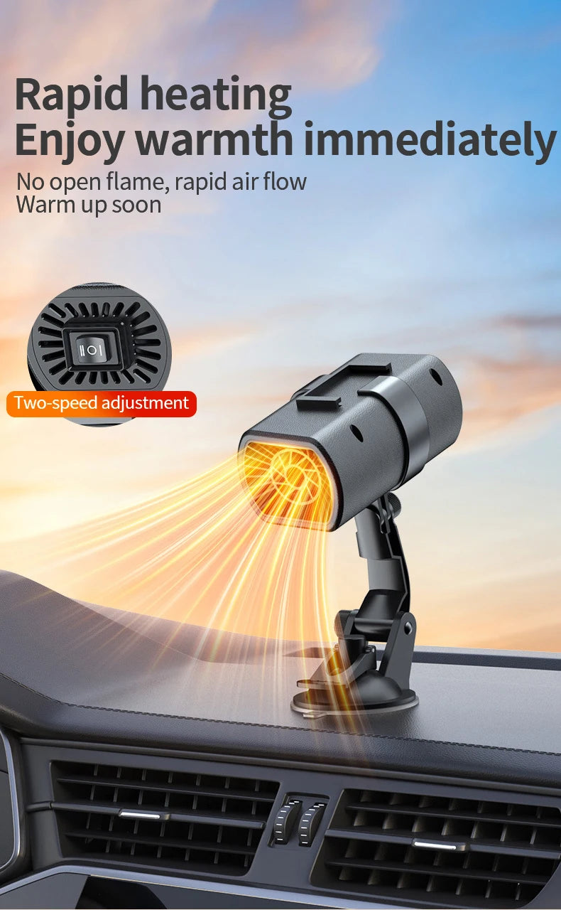 Winter Car Warm Air Blower Electric Heater High-Power Car Heating Heater Car Defrosting Snow Removal And Fog Removal