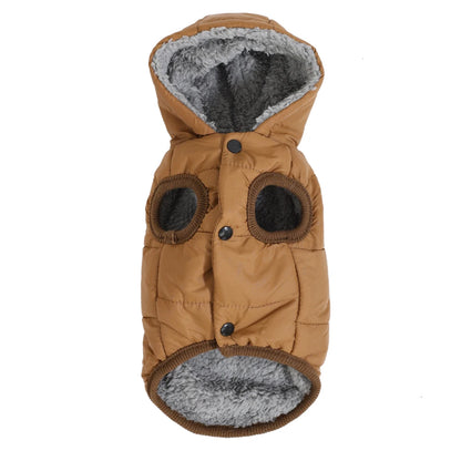 Dog Winter Clothes Warm Pet Thicken Fleece Vest Comfortable Puppy Waterproof Hoodies