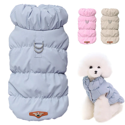 Winter Padded Puppy Cat Coat Jacket For Small Medium Dogs