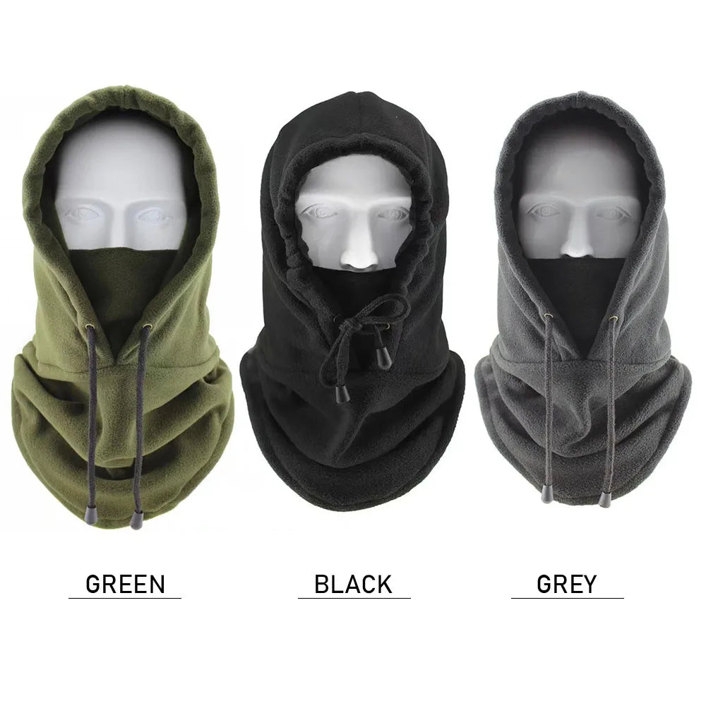 ❄ Winter Warm Cycling Cap – Ski Fleece Padded Hood & Thermal Hat