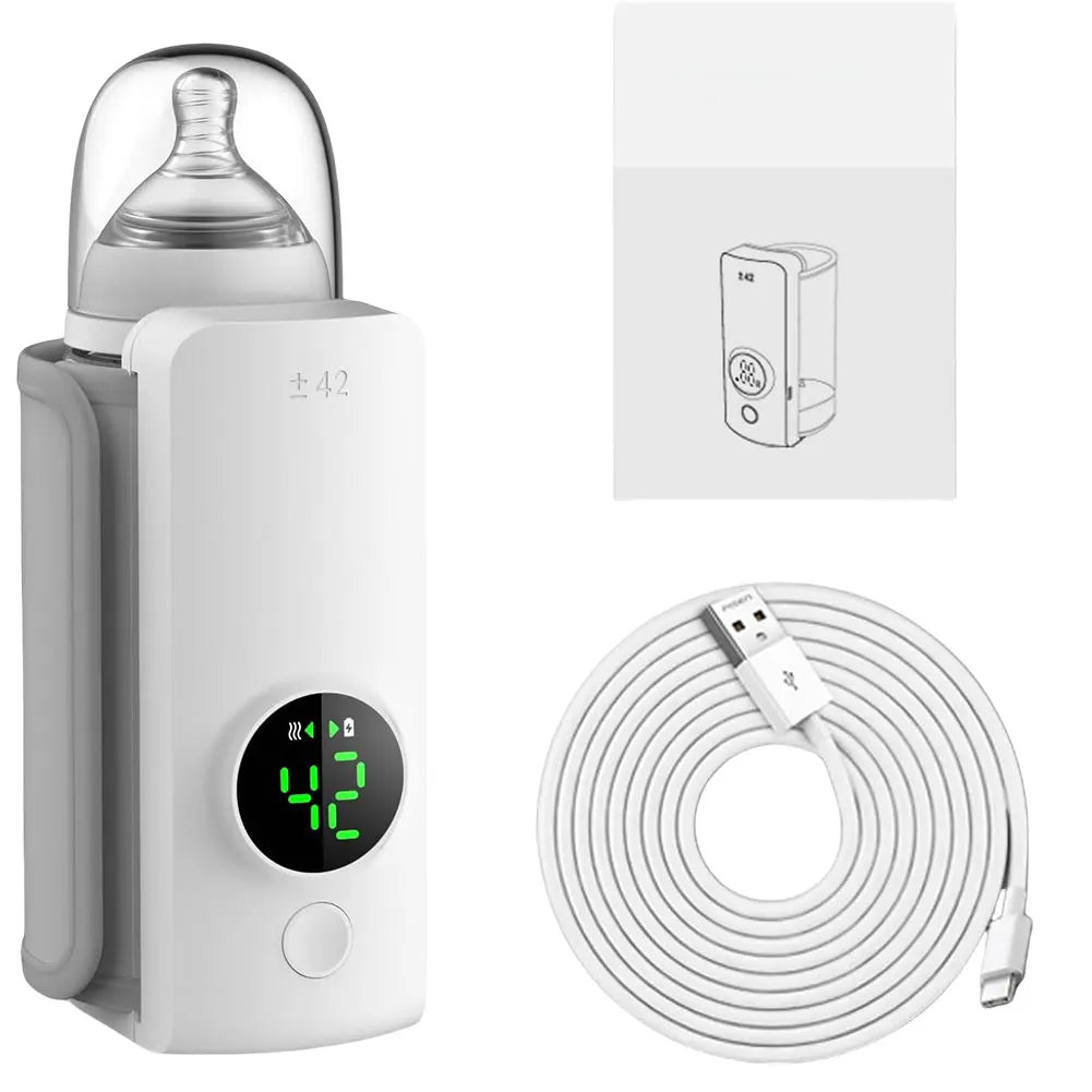 Rechargeable Portable Baby Bottle Warmer– Fast Heating, Travel-Friendly Design