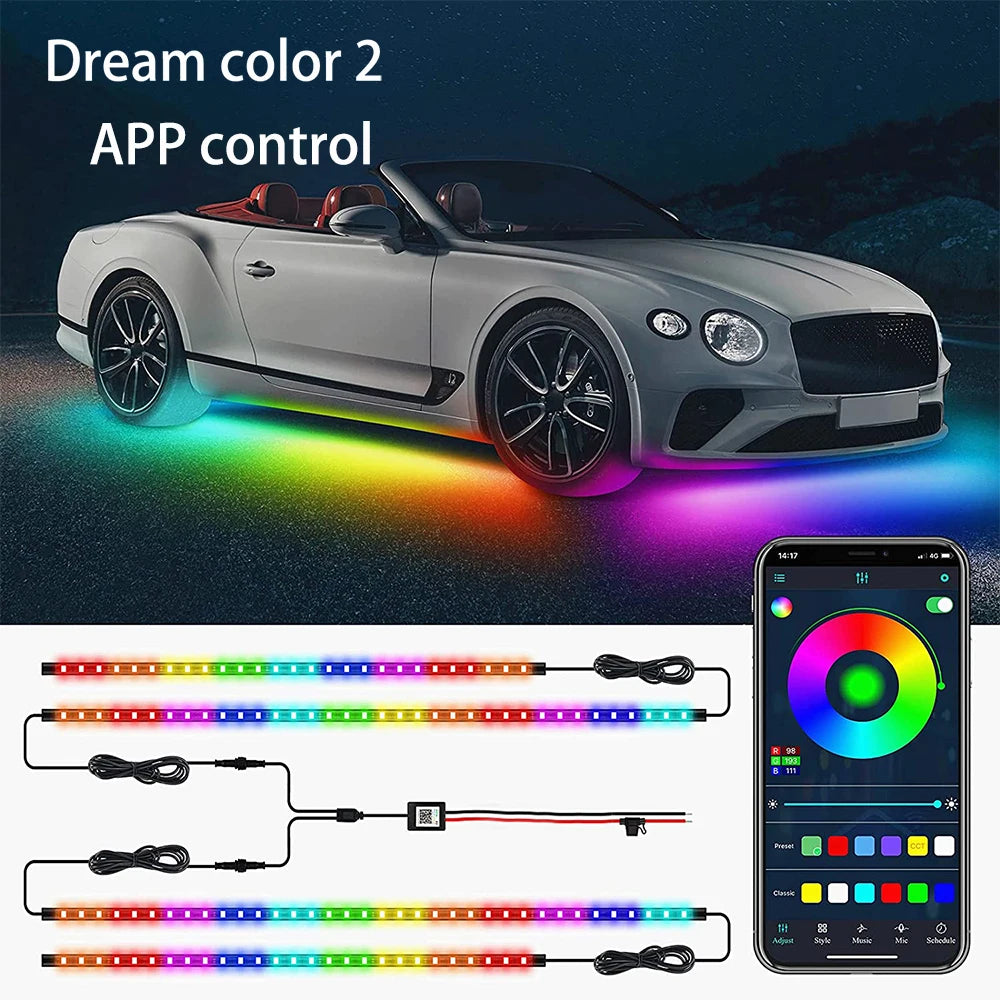 LED Underbody Strip Light Auto Decorative Ambient Lamp