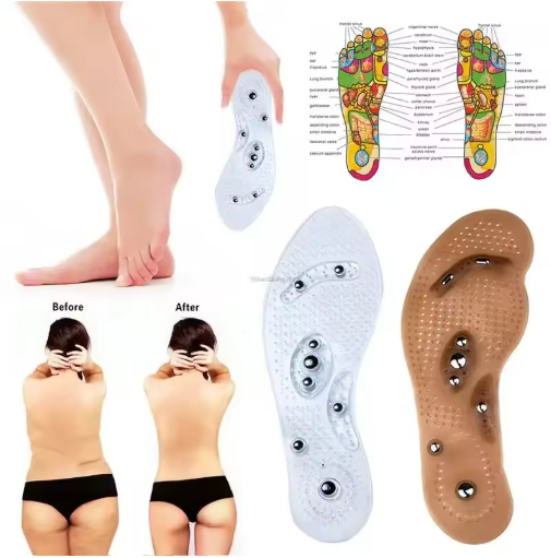 Acupressure Magnetic Massage Insoles for Men and Women Pain Relief Inserts