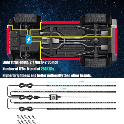 LED Underbody Strip Light Auto Decorative Ambient Lamp