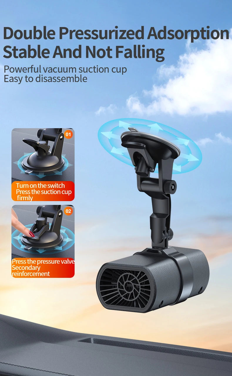 Winter Car Warm Air Blower Electric Heater High-Power Car Heating Heater Car Defrosting Snow Removal And Fog Removal
