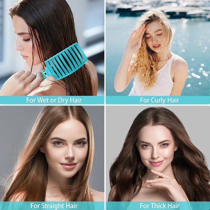 Professional Salon Hairdressing Comb Scalp MassageCombs Wet Curly Detangle Hair Brush for Barber Styling Tools