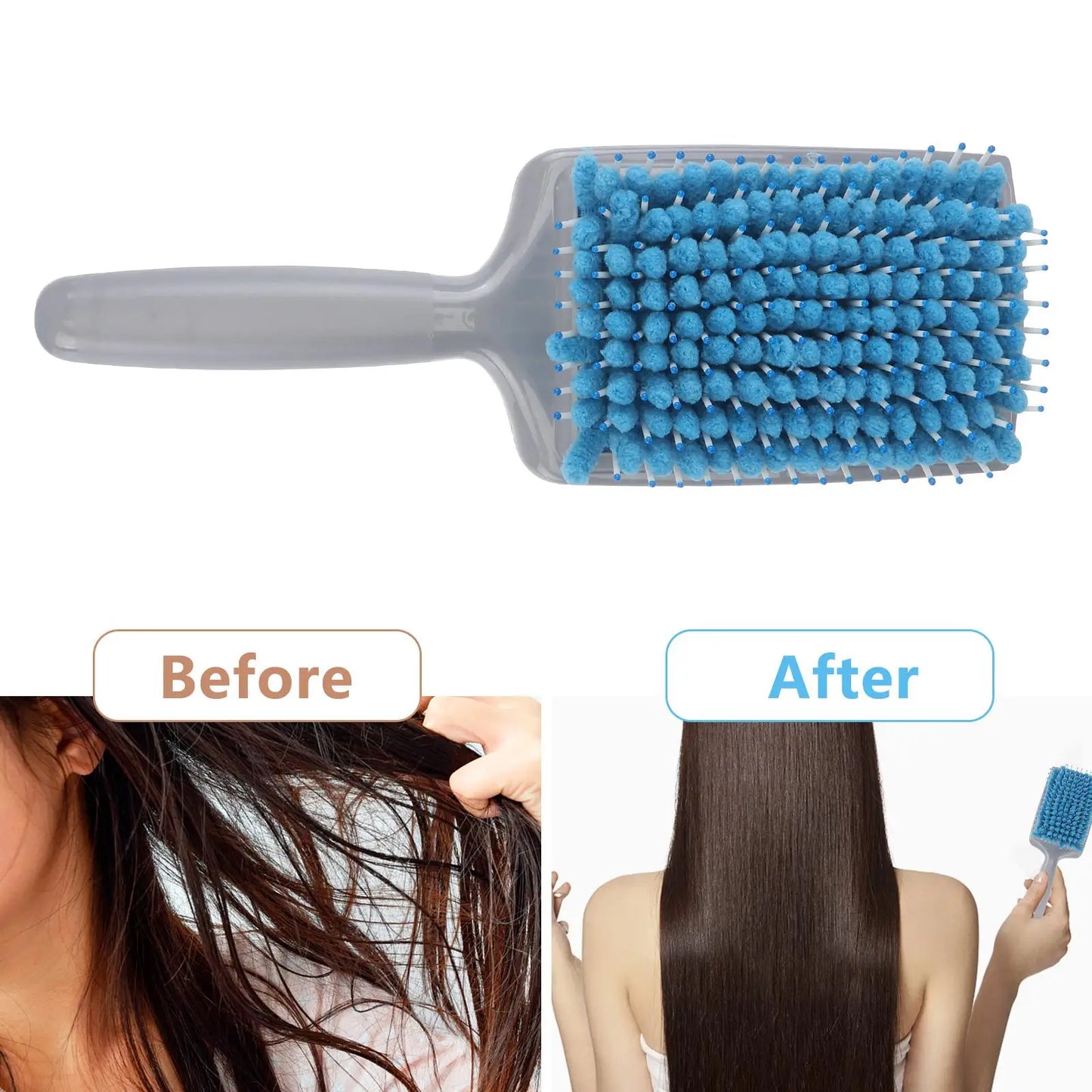 Professional Hair Stylist Recommended Drying Brush Sponge Paddle Fabric Bristles Plastic Ergonomic Handle Fast Drying Time
