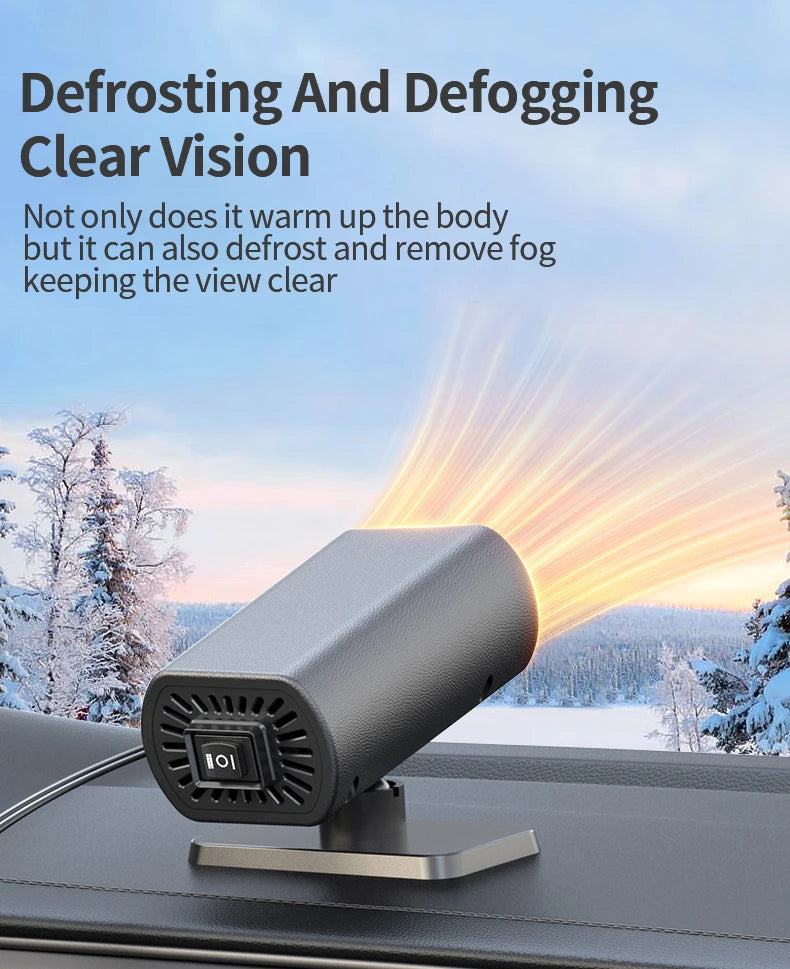Winter Car Warm Air Blower Electric Heater High-Power Car Heating Heater Car Defrosting Snow Removal And Fog Removal
