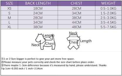 Warm Soft Cat/dog Coat Fashion Jacket Winter