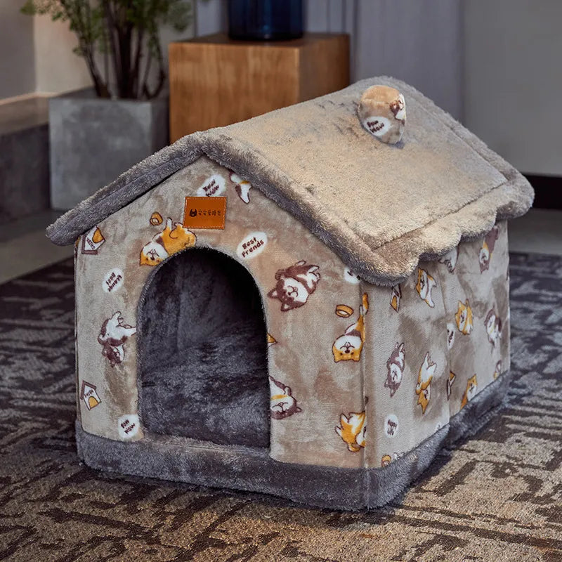 Warm Foldable Dog & Cat Cave Bed